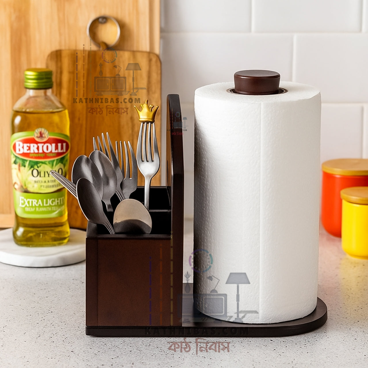 Wooden Tissu Holder / Kitchen storage