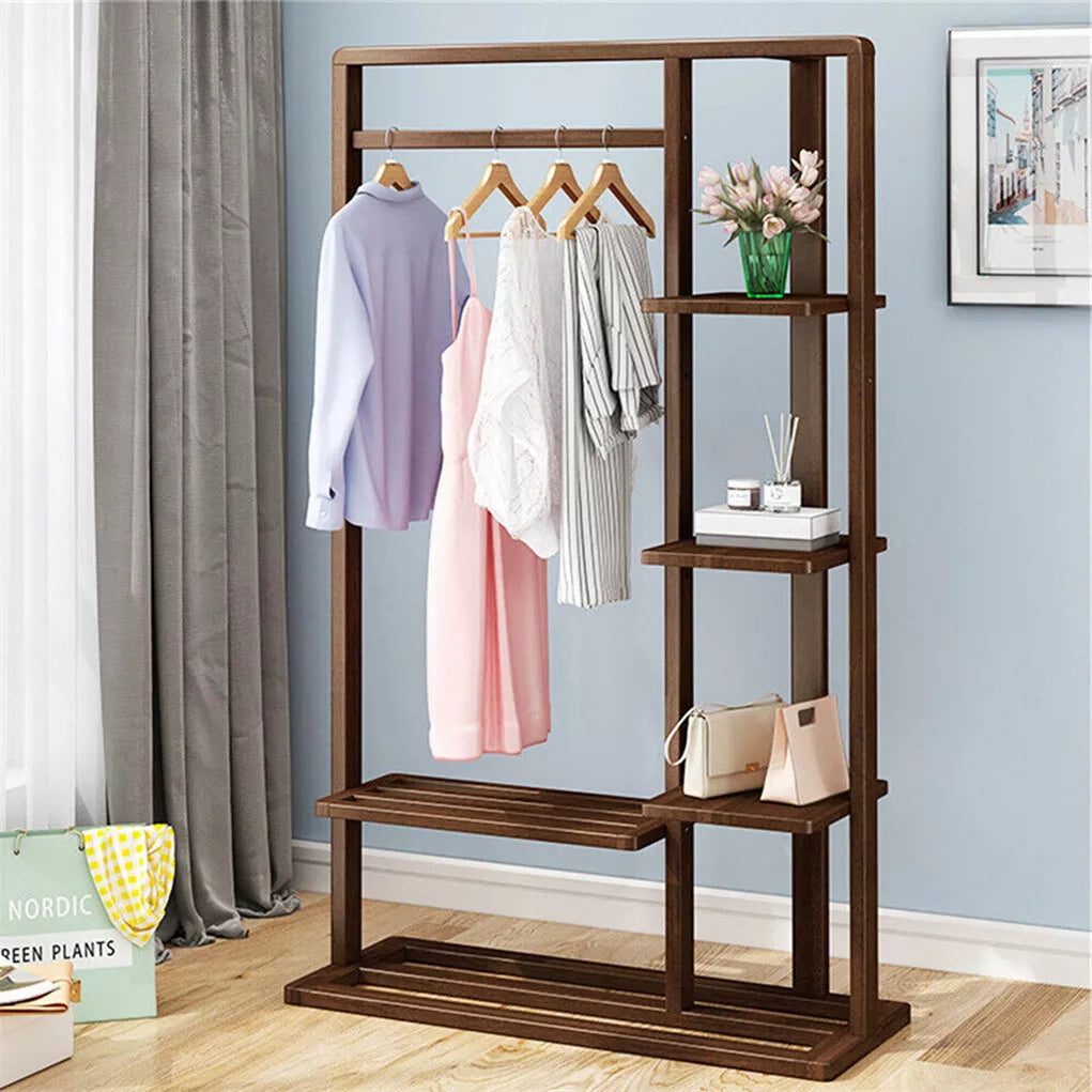 Solid Wooden Cloth Rack | stylish wooden cloth stand