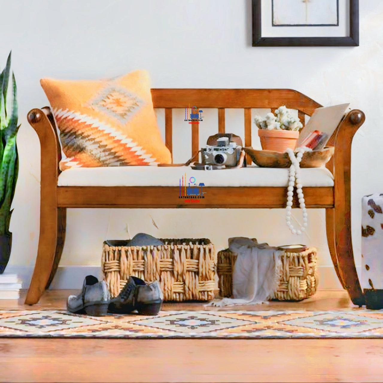 Wooden Stylish Sofa For Studio Apartments And Tight Spaces & Beautiful Home..