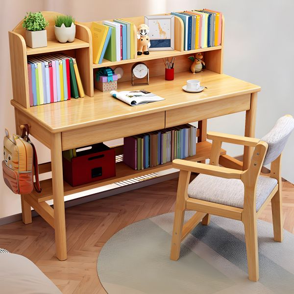 Wooden Study Table+Chair – Smart Design for Study & Work