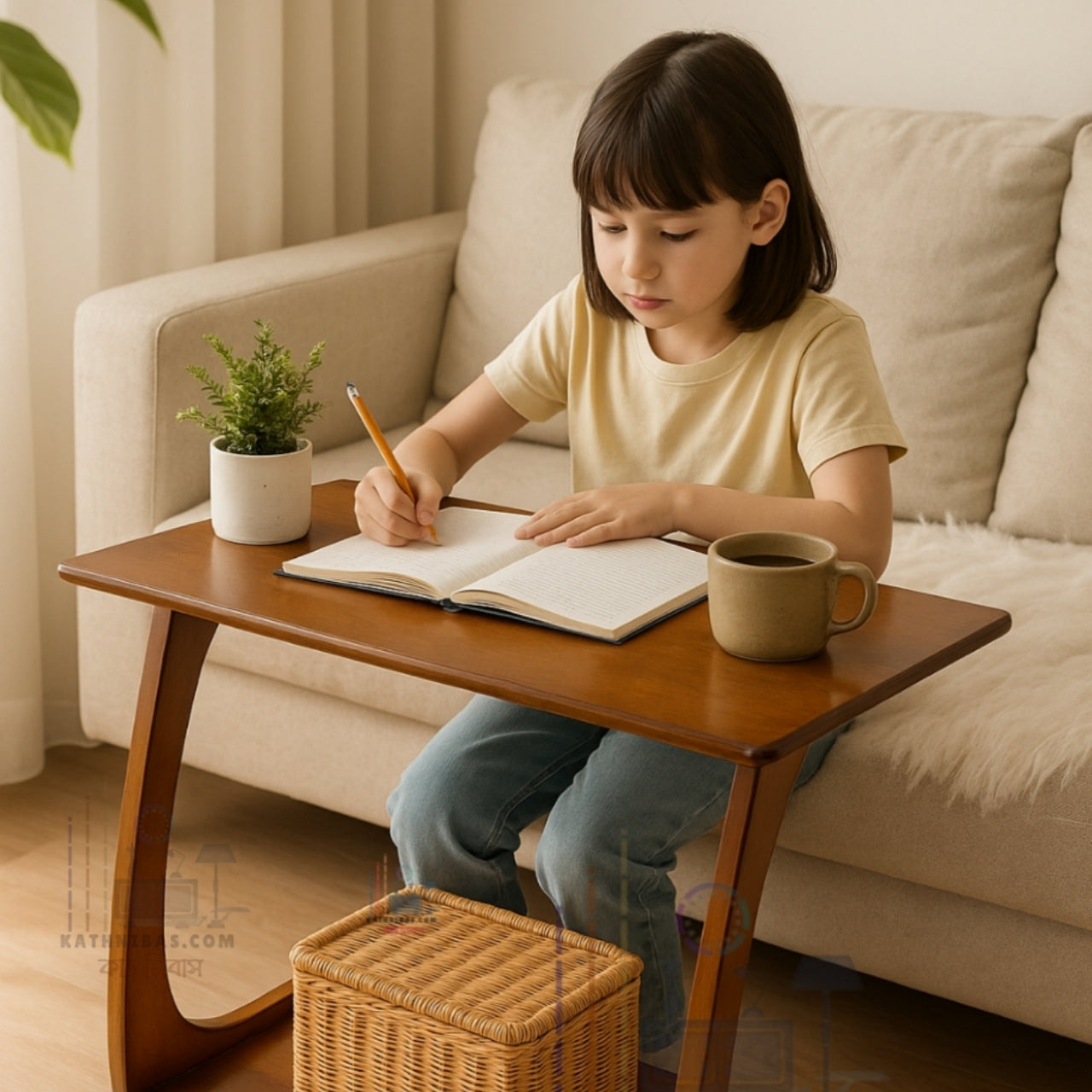 All-in-One Wooden Table Perfect for Adults & Kids