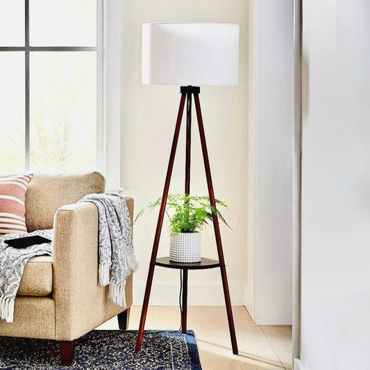 Wooden Trypod Floor Lamp for Bedroom , Living Room