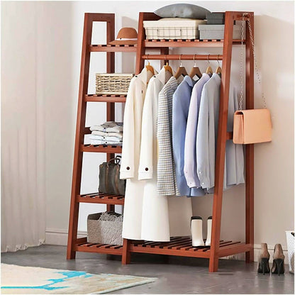 Wooden Multi Layer Alna | wooden cloth stand