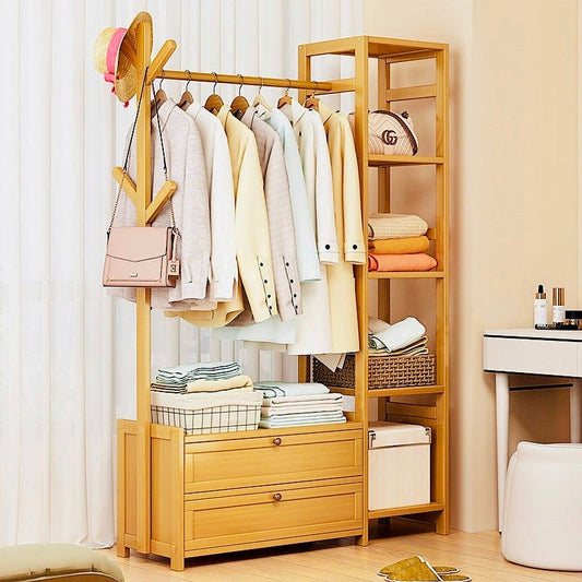 Modern Wooden Clothes Rack Stand | Wooden Alna