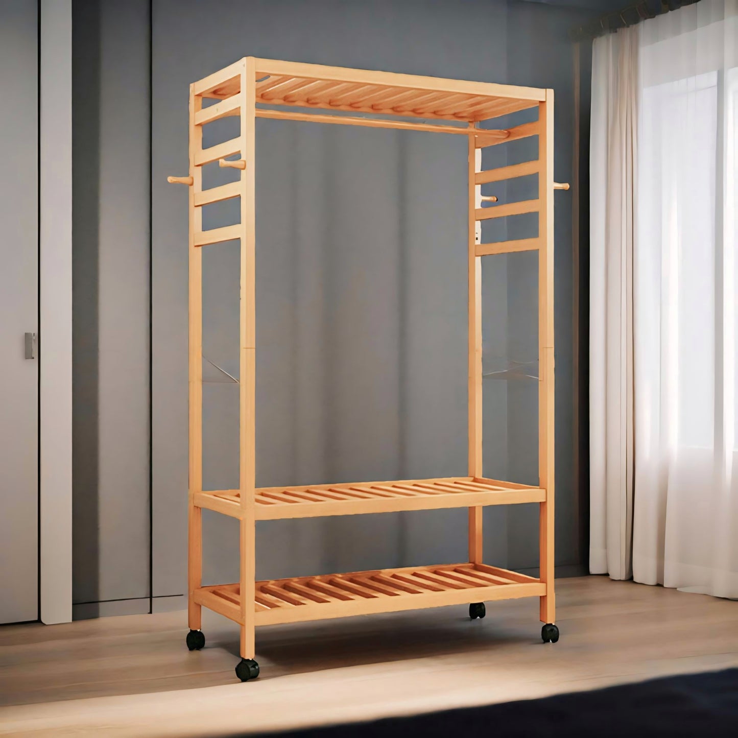 Wooden Anla | Wooden Clothes Stand