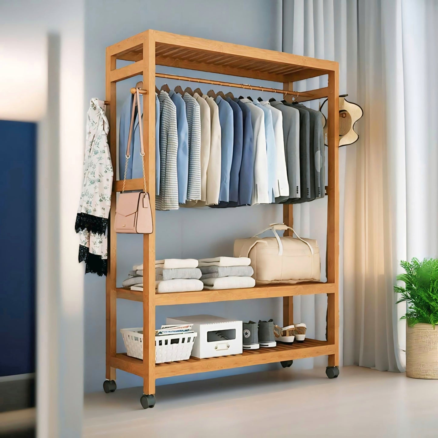 Wooden Anla | Wooden Clothes Stand