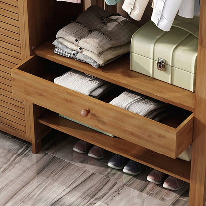 Minimalist Bedroom Closets Storage Organizer | Wooden Clothes Stand | wooden Alna