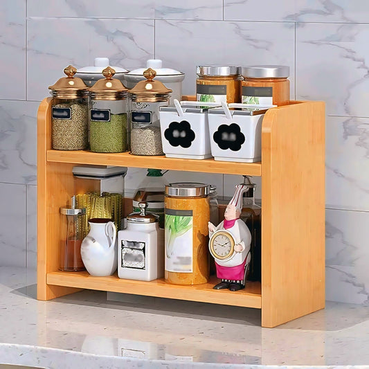 Wooden Kitchen Shelf - Kitchen Rack