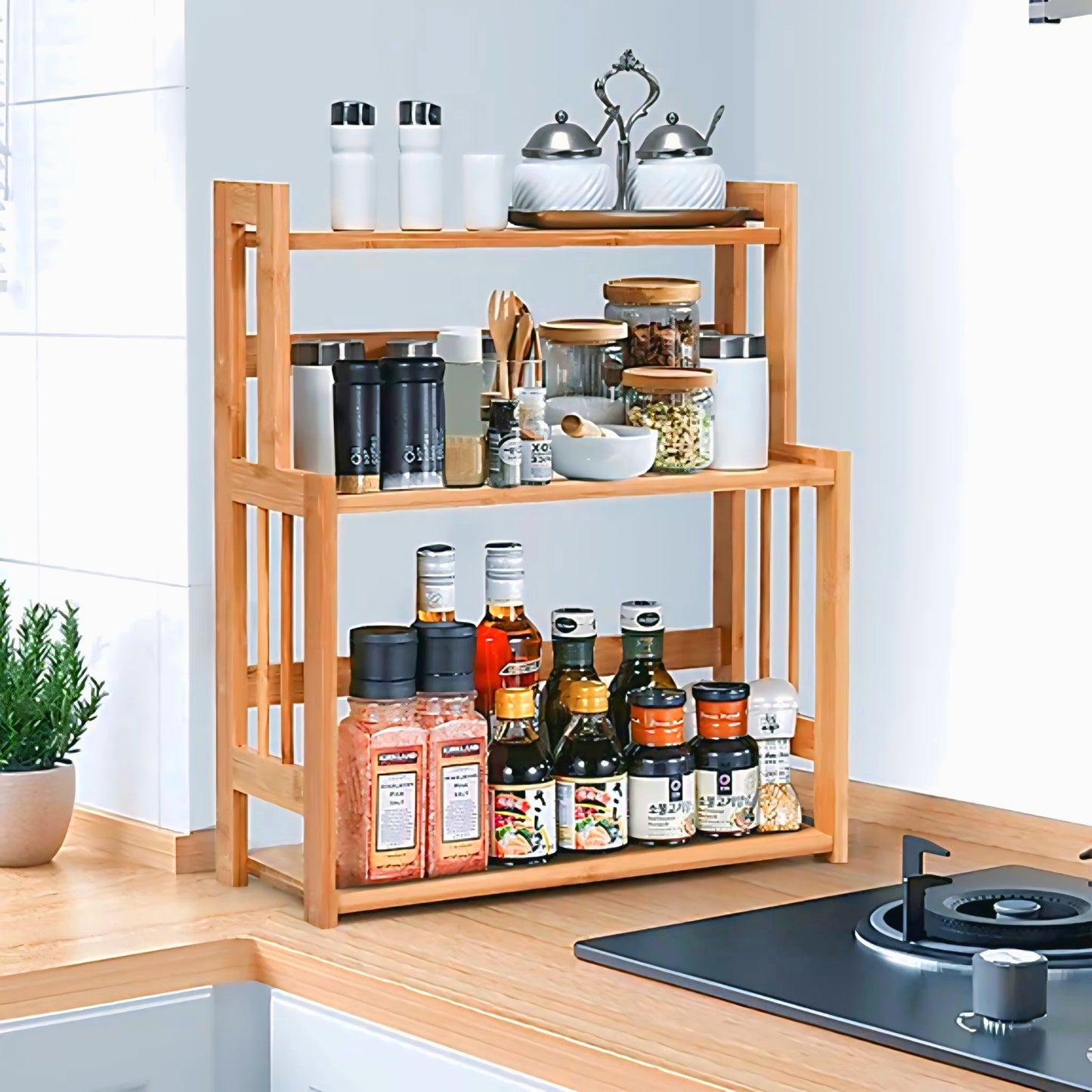 Excluvsive Wooden Kitchen Shelf / Wooden Kitchen Rack