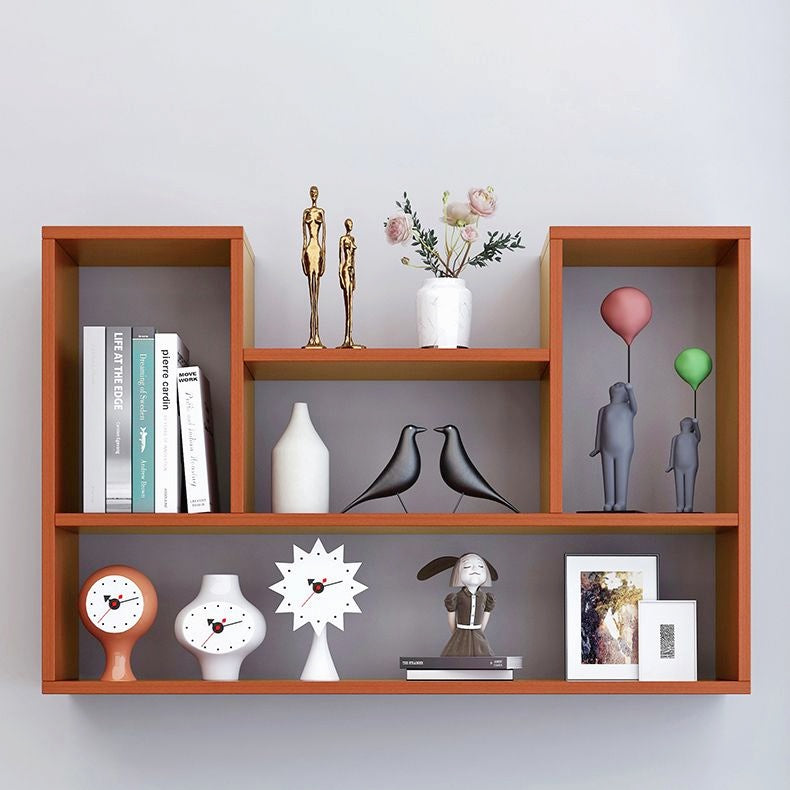 Stylish wooden wall mount bookcase / Wall shelf