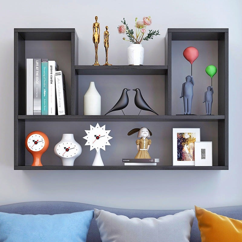 Stylish wooden wall mount bookcase / Wall shelf