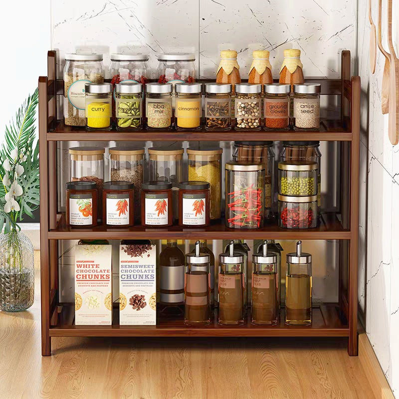 Wooden 3 Layer kitchen Shelf / Kitchen Rack