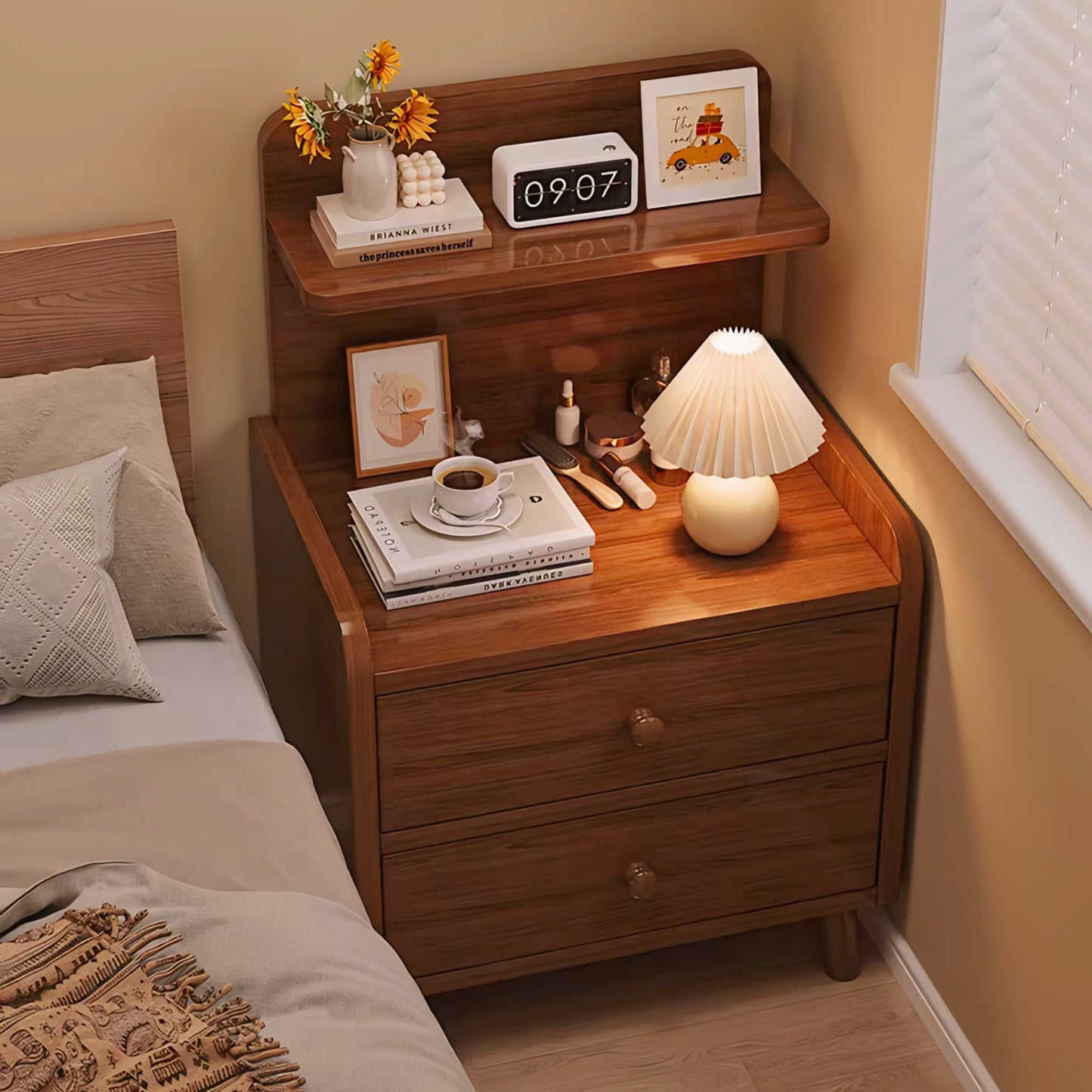 Wooden Stylish Bedside Table For Your sweet Home