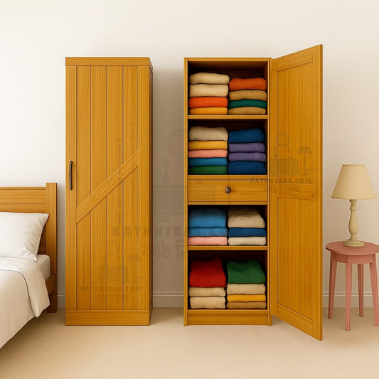 Elegant wooden Mini Almirah | Space saving cloth storage solution