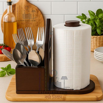 Wooden Tissu Holder / Kitchen storage