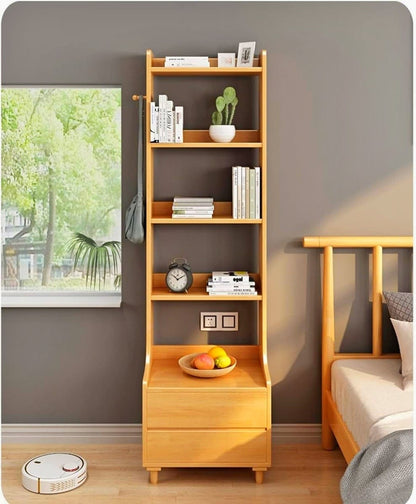 Wooden Bedside Table & Multi Functional Storage Shelf