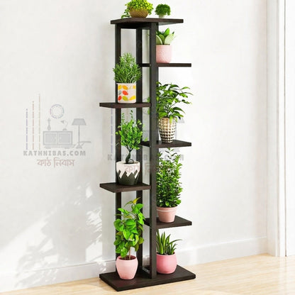Solid Wooden Stylish Flower Plant Stand for Living Room/ Office