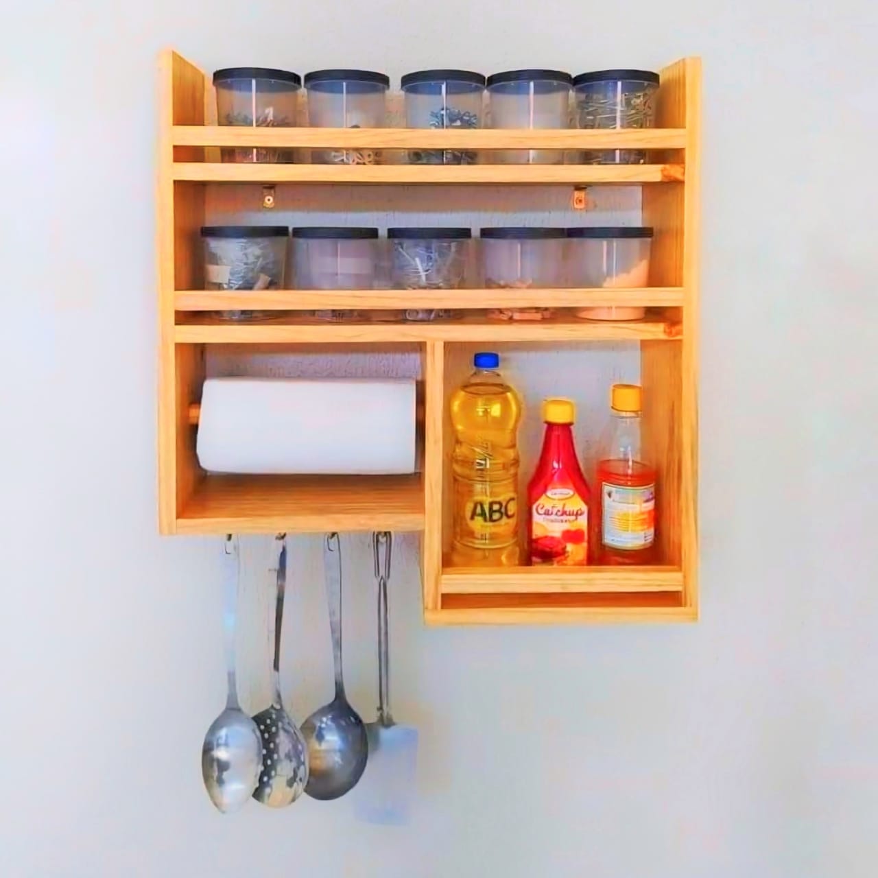 Kitchen shelf | Wall hanging kitchen shelf | Wooden kitchen Rack |