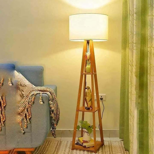 Wooden Floor Lamp for Bedroom , Living Room