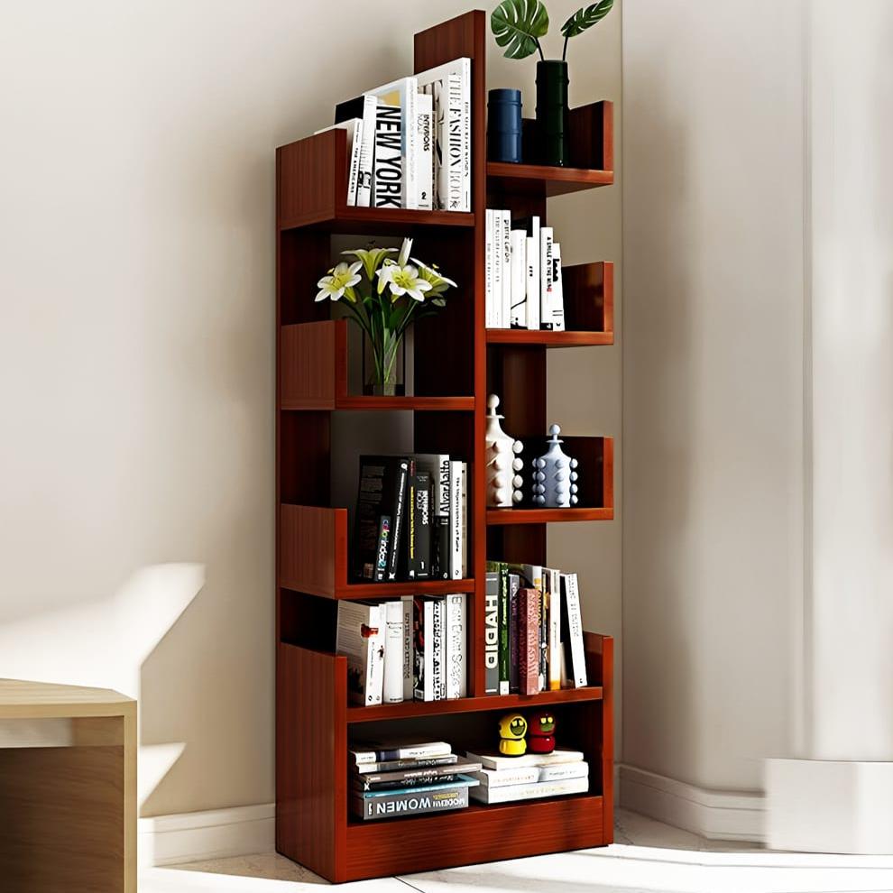 Wooden L-Shape Bookshelf For Office/Home