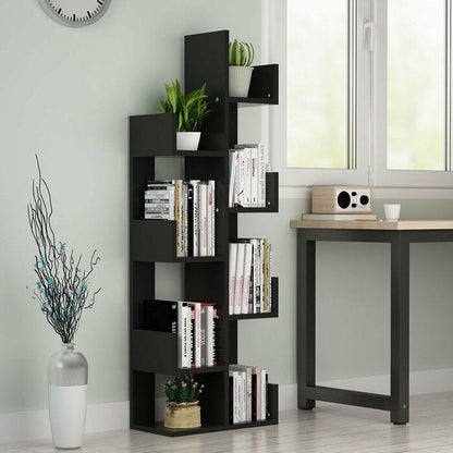 Wooden L-Shape Bookshelf For Office/Home