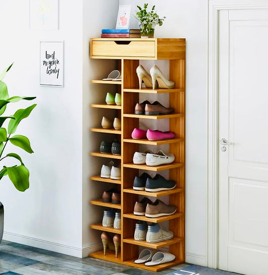 Double Row Shoe Organizer Rack