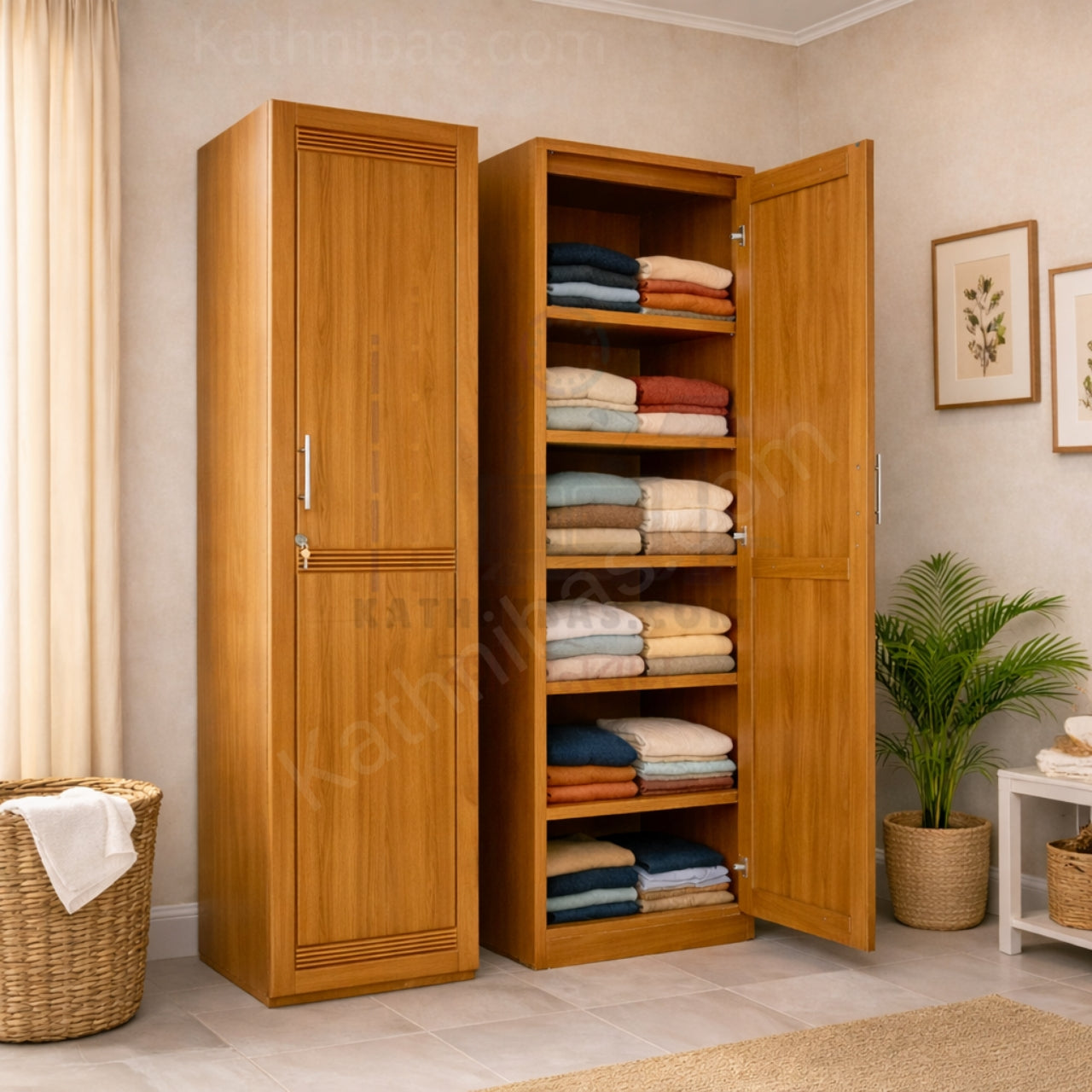 Premium Quality Wooden Almirah| Modern Look & Luxury Finish
