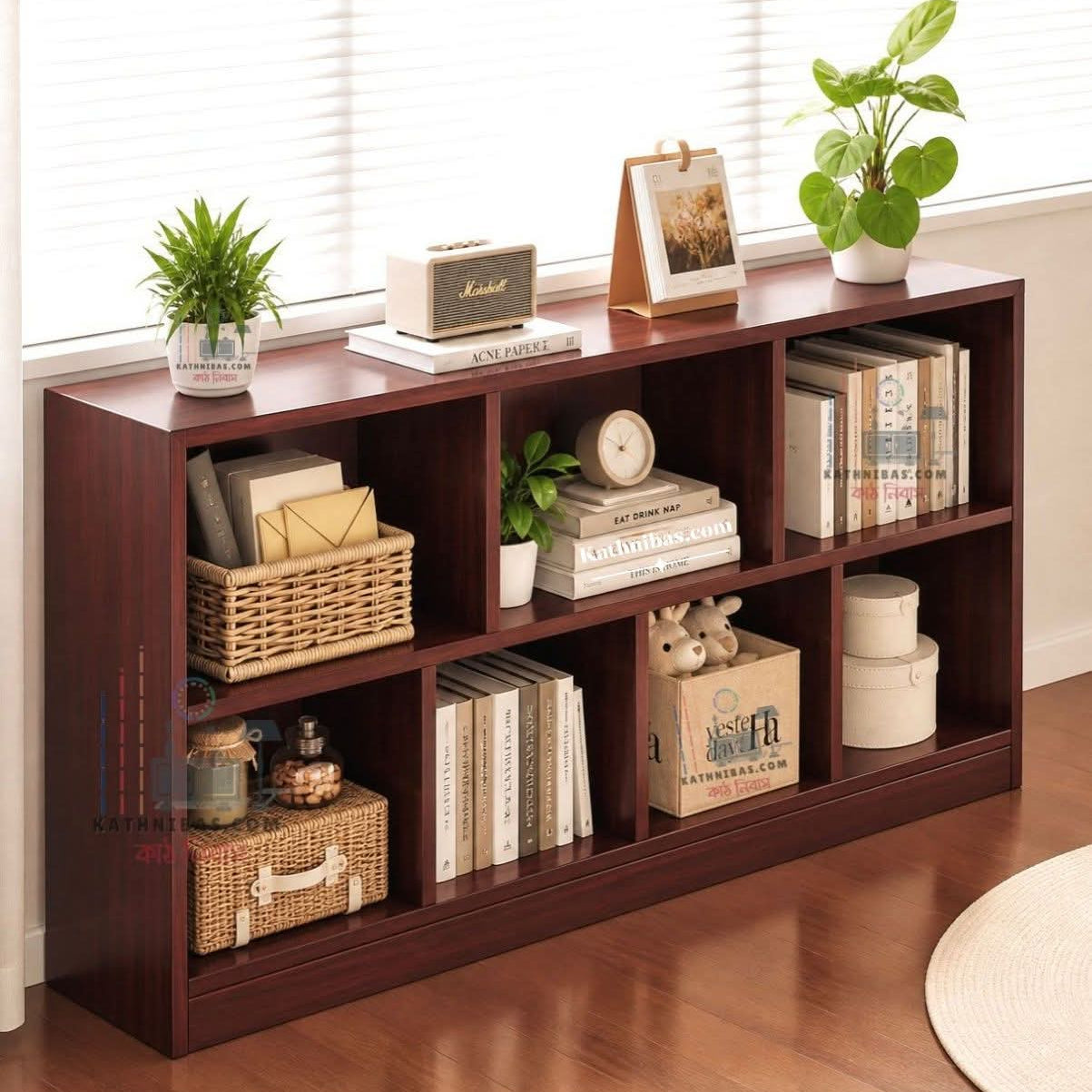 Stylish Wooden Bookshelf Designs for Living Room and Office