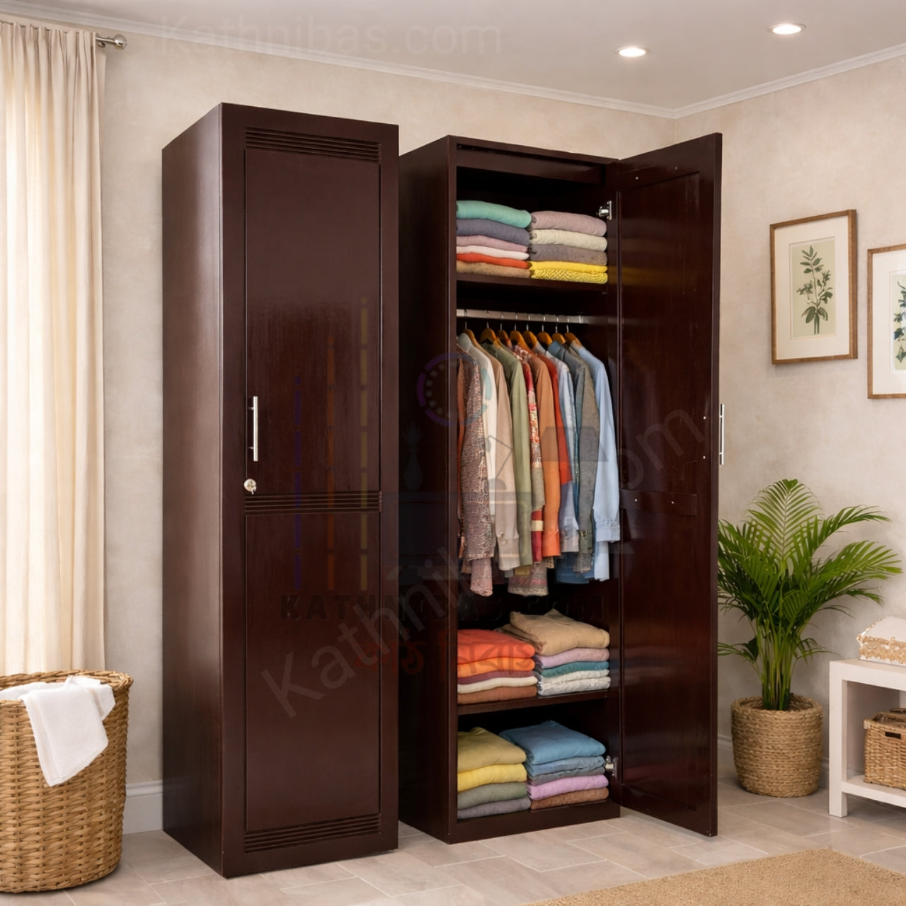 Luxury Finish Wooden Almirah – Long Lasting Quality Stylish Design