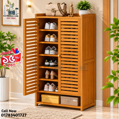 Premium Wooden Shoe Rack for Modern Home organization