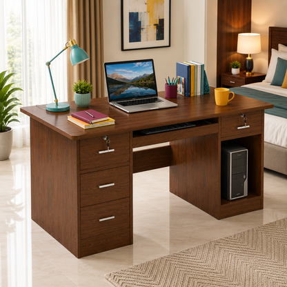 Solid Wooden Study & Computer Table