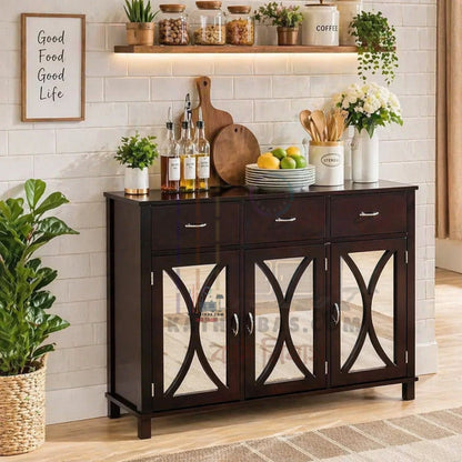 Wooden Stylish Mirror Cabinet with Multi Storage Space – Premium Design