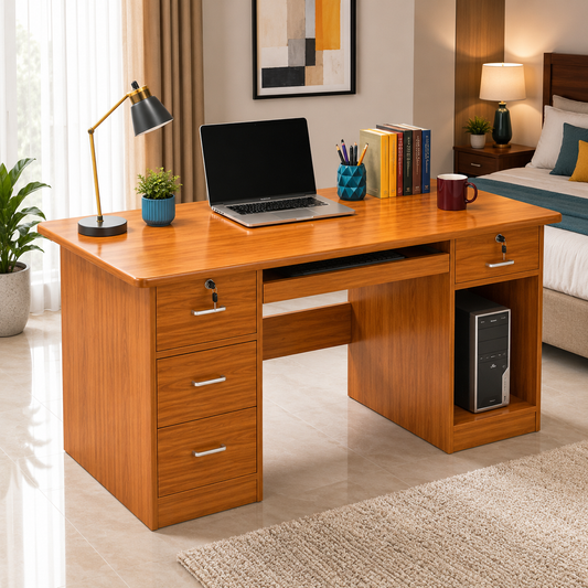Solid Wooden Study & Computer Table