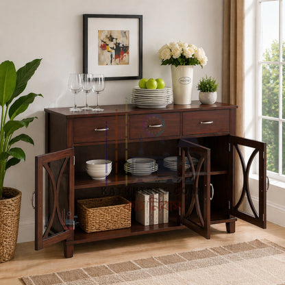 Wooden Stylish Mirror Cabinet with Multi Storage Space – Premium Design